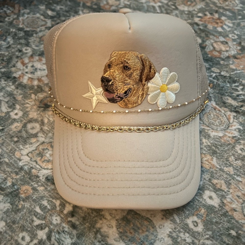 Tan Labrador Embroidered Hat